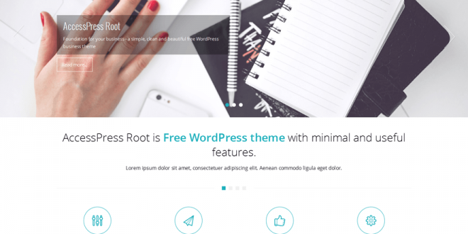 Free wordpress theme AccessPress Root - WP2X